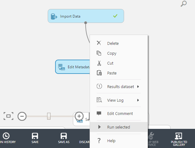 Microsoft Azure - Edit Metadata - Run Selected